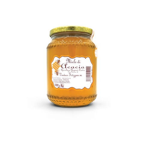 Traditional Italian Honey Acacia 1kg Apicoltura Regnani Lendra
